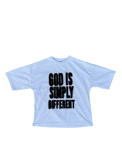 God Is Simply Different (Distressed Embroidery)