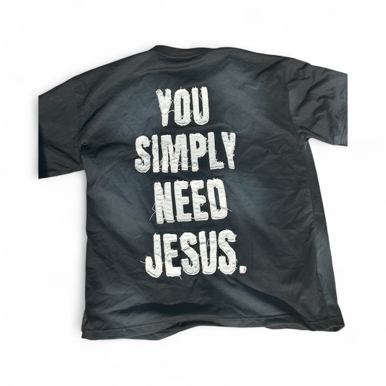 You Simply Need Jesus. Tee (Distressed/Sun Faded)