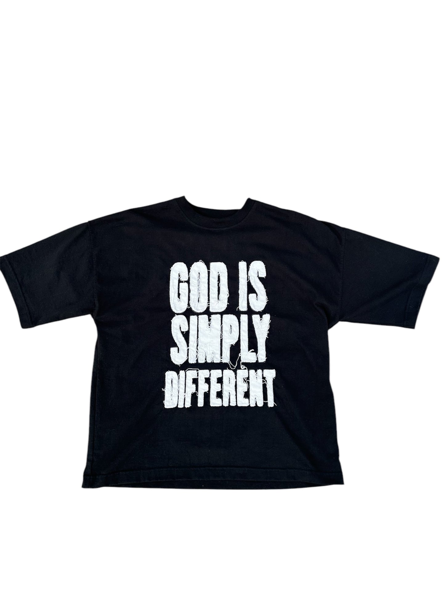 God Is Simply Different (Distressed Embroidery)